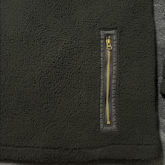 COMO Vintage women’s medium black pull over jacket soft warm puffer half zip fuz - Picture 4 of 9